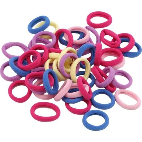 50Pcs / 100Pcs Hair Bands Ponytail Holder Hair Ties Headband Scrunchies Pack Scrunchie Hair Accessories for Women