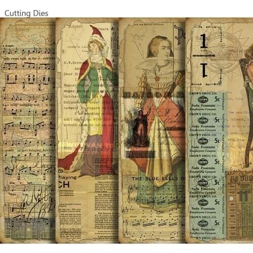 Junk Journal Self Adhesive Stationery Diary Paper Stickers 14X19CM Happy Diary Planner Stickers DIY Paper Craft