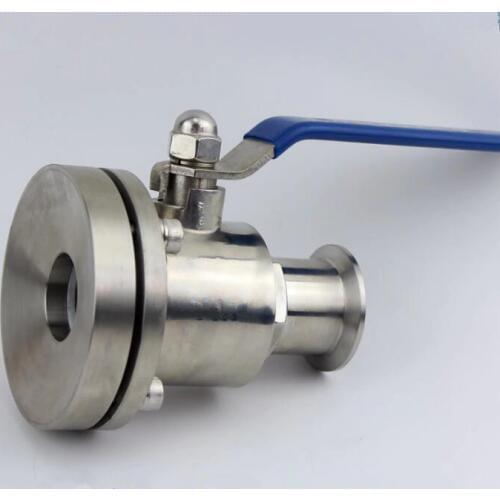 Sanitary Stainless steel 304 O.D 19-102MM bottom valve water pump grade tank bottom ball valve flange tank bottom valve