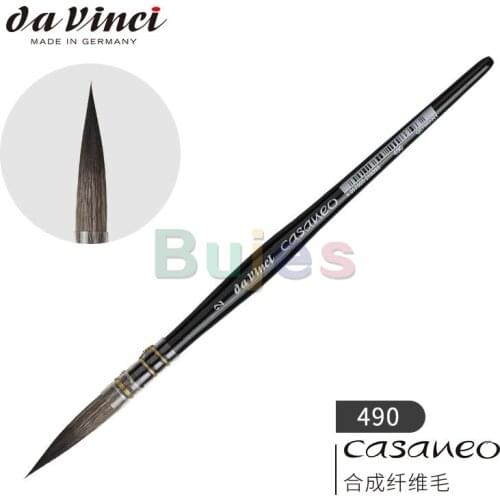 Da Vinci CASANEO 490 Synthetic Fiber Long Hair Drawing Brush Classic Watercolor Brush,high Colour Absorption and A Soft Feel