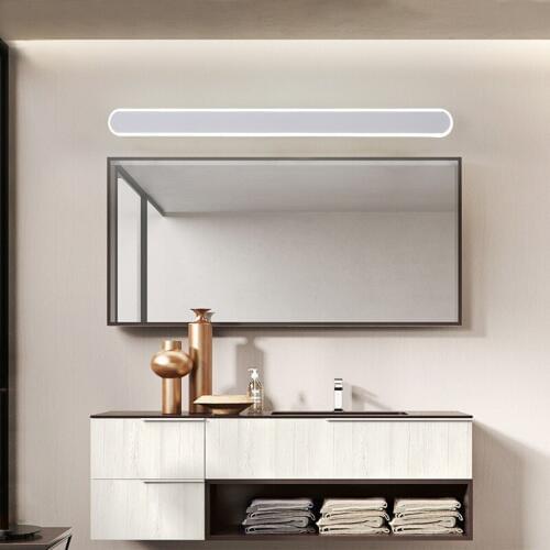 Modern led bathroom lighted mirror Creative mirror cabinet light waterproof and anti-fog Toilet light wall lamp D40cm 60cm 80cm
