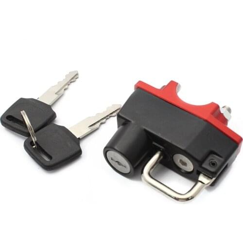 Handlebar Helmet Lock For Yamaha XT225 SEROW TTR250 TW200 XT 660 R X XT 1200 Z Motorcycle Red Black 22MM