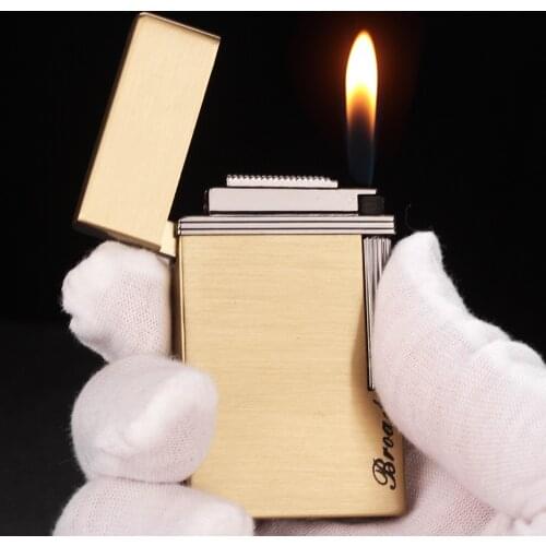 Free Fire Ping Bright Sound Lighter Torch Turbo Grinding Wheel Flint Lighter Butane Metal Gas Cigarette Compact Lighter Inflated