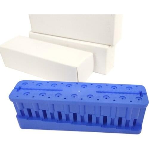 1Pcs Plastic Dental Dentistry Odontologia Mini Endo Measuring Autoclavable Endodontic Block Files Dentist Instrument Ruler Bluer