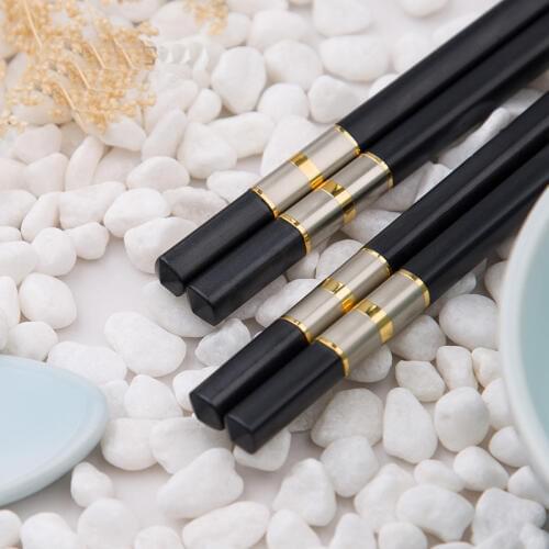 10Pair Hot High Quality Portable Sushi Chop Sticks Chinese Chopstick Learner Gifts Set Exquisite Non-Slip Kitchen Accessorie