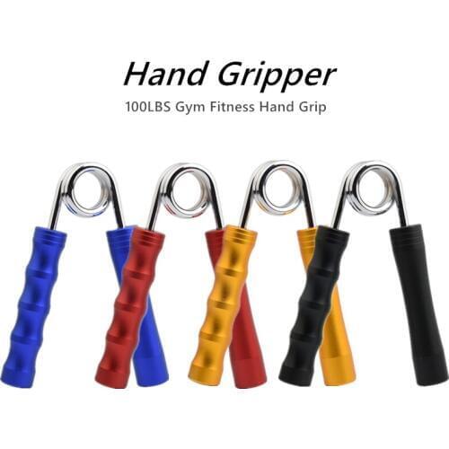 100LB A Type Grippers Aluminum Handle Arm Muscle Trainer Professional Wrist Finger Gripper Wrist Exercise
