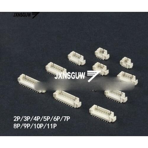 40PCS Vertical paste 1.25mm Pitch Connector SMD 2P/3P/4P/5P/6P/7P/8P/9P/10P/11P