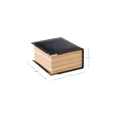 50pcs/lot Top Quality Faux Leather Wood Grain Cuff Button Box Cuff Link Packaging Box Gift Box Cufflink Boxes lin4386