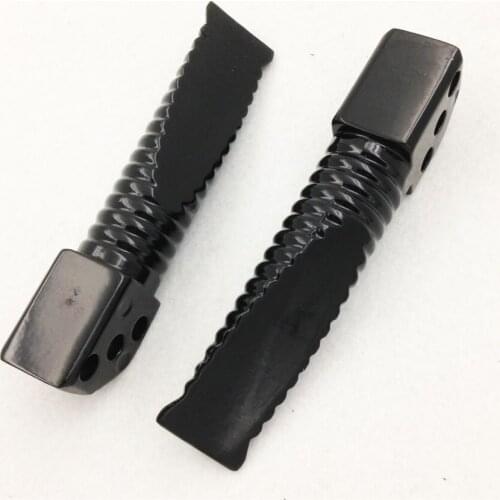 Aftermarket free shipping motorcycle partsBLACK foot pegs for Kawasaki ZX-6R 636RR ZZR 750 1100 1200 10R