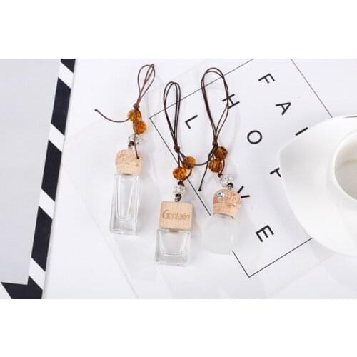 Car Perfume Bottle Pendant High-grade Car Hanging Essential Oil Aaroma Empty Bottle 50pcs/lot