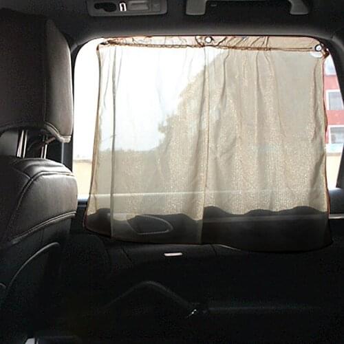 Auto Car Protection Window Curtain Sun Shade With Suction Cup Black Universal Car Sunshade Sunscreen Block Curtain
