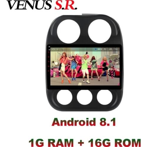 VenusSR Android 8.1 Car DVD Player GPS Navigation Multimedia For JEEP Compass Patriot Radio 2009-2016 car stereo wifi