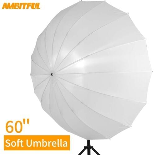 Godox 60" 150cm White Translucent Soft Umbrella Studio Lighting Light Translucent Umbrella with Large Diffuser Cover