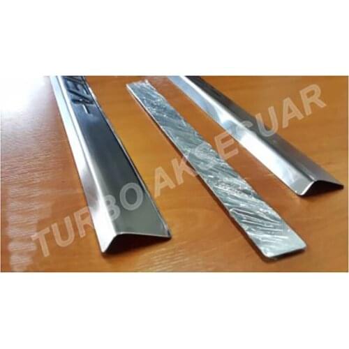 Fiat Linea Chrome-Shaped Door Sill 4 Piece Stainless Steel (2007-)
