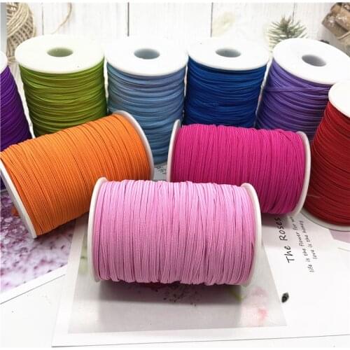 Mask rope 3mm Flat Elastic Bands High Elastic Rope Rubber Band Spandex Ribbon Sewing Trim Waist Belt Band Garment Accessory 100Y