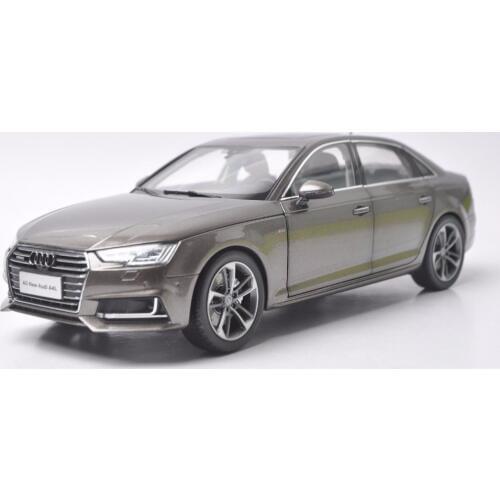 1:18 Diecast Model for Audi A4L 2017 Brown Alloy Toy Car Miniature Collection Gifts A4 S4