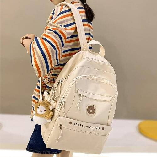 Fashion Lady Kawaii Backpack Waterproof Women Cute Travel School Bags Girls Harajuku College Backpacks Female Laptop Student Bag
