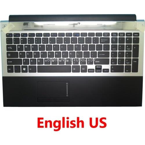 Laptop PalmRest& US Keyboard For DERE R9 Pro K36-3 English US Silver New