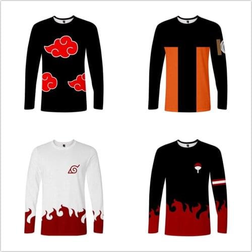 2021 new Long Sleeve t shirt Men Boys 3D Print T-shirt Casual T Shirt Casual cosplay Tops