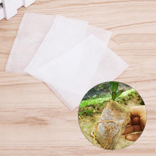 New 100pcs Nursery Pots Seedling Raising Bags fabrics Garden Nursery bags Supplies