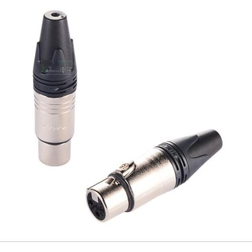 Original NC3FXX/NC3MXX XLR Audio Female/Male Plug Connector 3-Pole Silver-Plated For NEUTRIK High-quality microphone