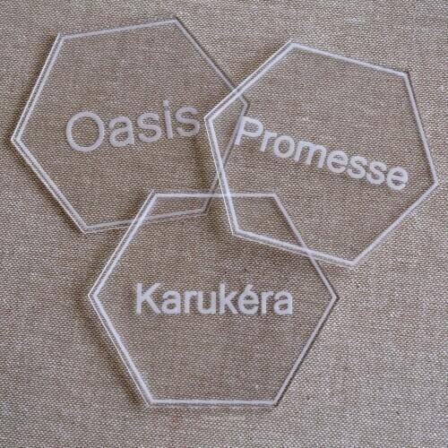 Personalize Wedding Guest Clear Acrylic Hexagon Escort Place Cards,Custom Wedding Table Decor,Wedding name place card for guests