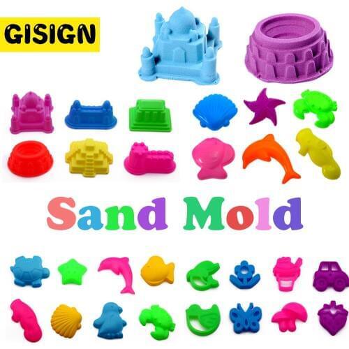 Sand Toys DIY Indoor arena Magic Play Sand Castle Mold Building Dynamic Magic Sand Clay Slime Model Educational Toys