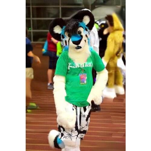 Furry Unisex Husky Dog Wolf Fox Costume Mascot Costume Party Fancy Dress Carnival Gift Adult