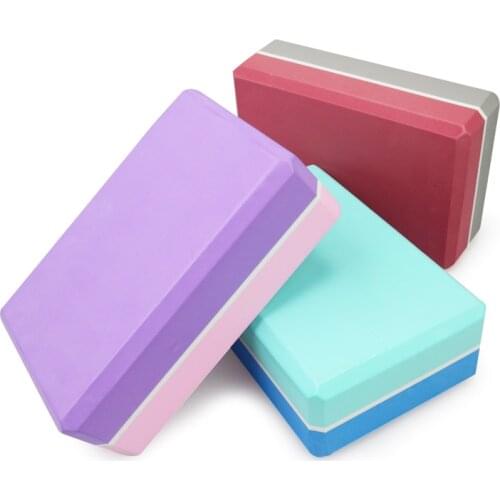 Multi colors Pilates EVA Yoga Block Brick Sports Exercise Gym Foam Workout Stretching Aid Body Shaping Health Training for women