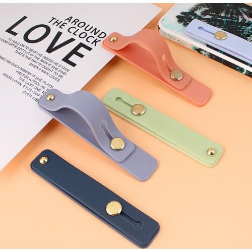 Wrist Band Hand Band Finger Grip Mobile Phone Holder Stand Push Pull Universal Car Phone Socket Holder For Iphone 11 Xiaomi
