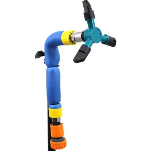 Garden Sprinkler Rotating Lawn Sprinkler Trampoline Sprinkler for Kid Outdoor Trampoline Yard Waterpark Water Sprinkler