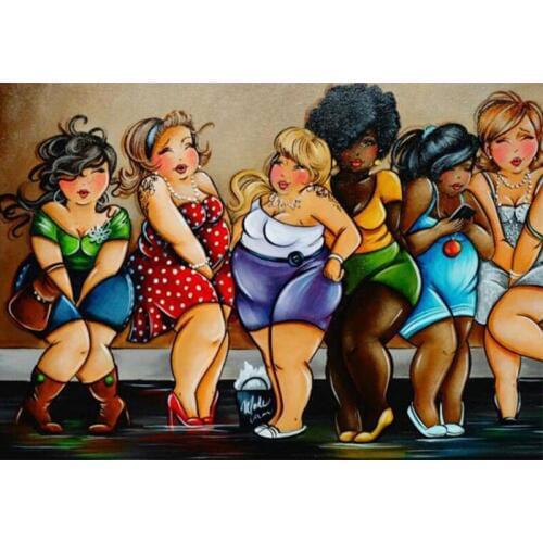 DIY Handwork Diamond Mosaic 5D Diamond Painting Sexy cartoon girl picture of Rhinestones Full Square Diamond Embroidery TY192