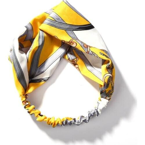 Turban Beauty Head Candy Color Green Yellow Pink Blue Knitted Simple Headwears For Women