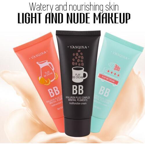 YANQINA Moisturizing base concealer cream nude makeup multifunciton cream waterproof long lasting brighten bb cream YAN011