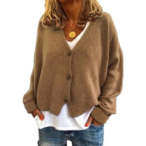 2021 Autumn Winter Women Sweater Cardigans V Neck Knit Cardigans Girls Outwear Korean Chic Tops Suete Mujer Poncho