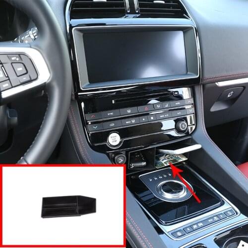 1 Pcs For Jaguar XF XE XFL XEL 2018 Car-Styling Plastic Central Console Multifunction Storage Box Phone Tray Accessory