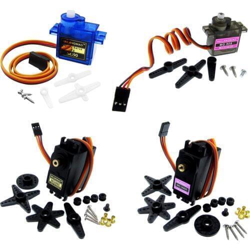 250 450 Helicopter Airplane Car SG90 MG90S 9g MG995 MG996 S3003 Mini Micro Servo for RC for RC 1PCS