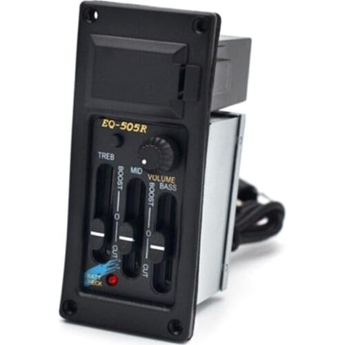 Acoustic Guitar 3 Band Preamp Amplifier Equalizer EQ 505R Pickup Piezo Parts Accessories