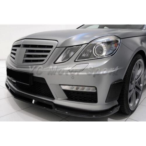 Car Accessories FRP Fiber Glass BBS Style Front Lip Fit For 2010-2012 MB W212 E63 AMG Front Bumper Lip Car-styling