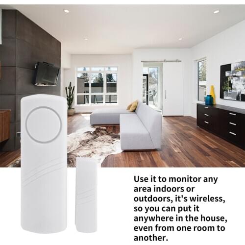 Home Safety Wireless Door Sensor Door Open/Closed Detectors with Magnetic Sensor Wireless System Alert Security Alarm Wholesale