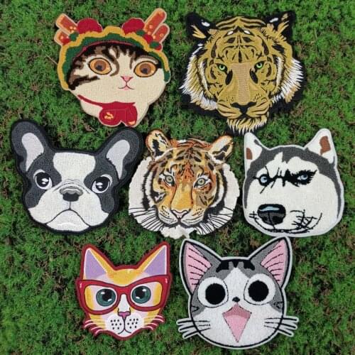 Large embroidery big icon animal cartoon patches for clothing HE-55