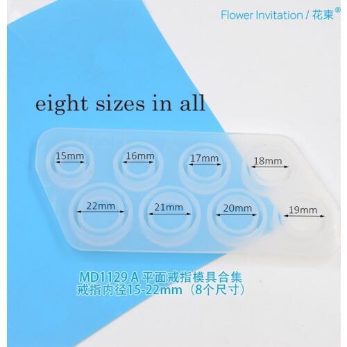 Flower Invitation MD1129 A flat ring mold collection Silicone ring mold Crystal Epoxy Ring