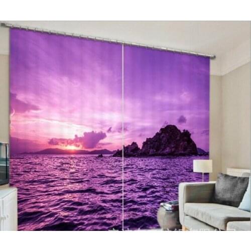 Purple Haiyang Luxury Blackout 3D Window Curtains Living Room office Bedroom Drapes Cortinas Rideaux Customized size pillowcase
