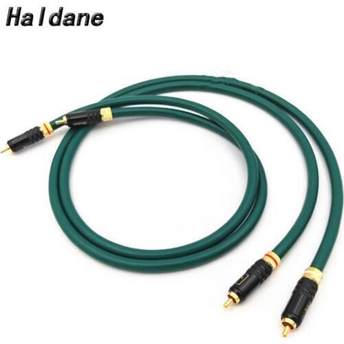 Haldane HIFI F-Alpha Series FA-220 OCC RCA Audio Cable Amplifier CD DVD Player Speaker WBT 0144 RCA Interconnect Cable