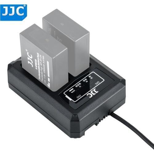 JJC USB Dual Battery Travel Charger for Fuji Fujifilm NP-W126 NP-W126S X-T3 X100F X-H1 X-Pro2 X-Pro1 X-T2 X-T1 X-T30 X-T20