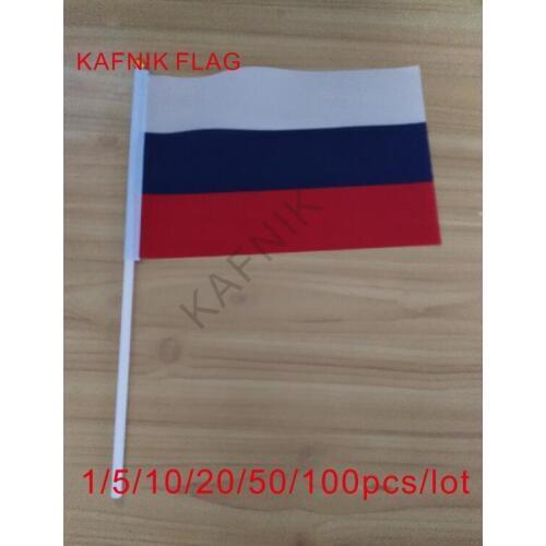 KAFNIK ,10/20/50/100pcs 2018 The Soviet Union Flag the Russia flag 14*21cm hand flag