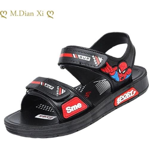 Summer Sandals for Boys Cartoon Kids Shoes Soft Non-Slip Leather Children Shoes Sandalias Children Footwear Outdoor