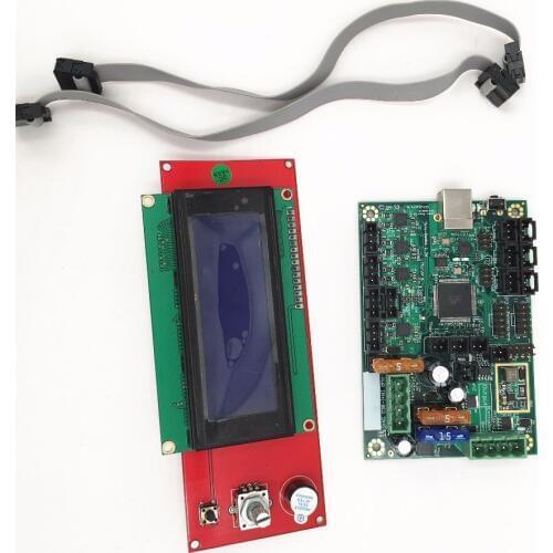 1Set Clone prap Prusa i3 ramps 1.4 2004 LCD and Mini-Rambo 1.3a mainboard for Prusa i3 MK2 3d printer designed by Ultimachine