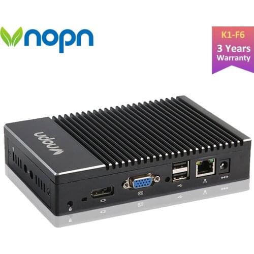 K700 Fanless AMD Mini PC Windows 10 Pro Quad-core up to 1.4GHz Linux Small Desktop Computer Dual Display HTPC