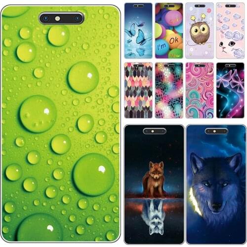 Soft Phone Case for ZTE Blade V8 BV0800 Cases Panda Funda Colorful Flower Silicone TPU Back Cover Shell